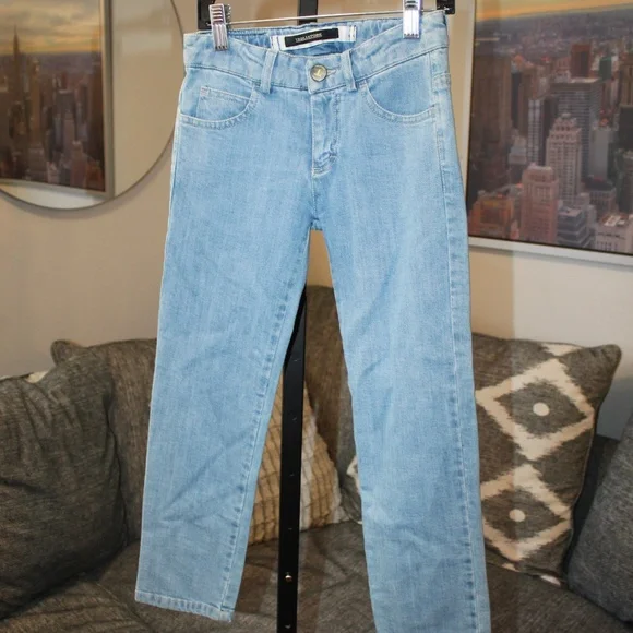 Tagliatore Five Pocket Kids Light Wash Denim.Belt Hoops.Sz. XS/6